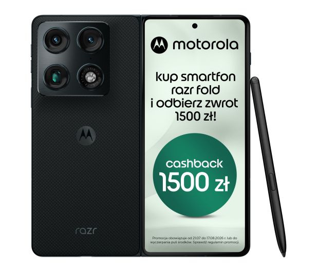 MOTOROLA razr fold 5G 16/512 Blackened Blue 165Hz - 1518464 - zdjęcie 6